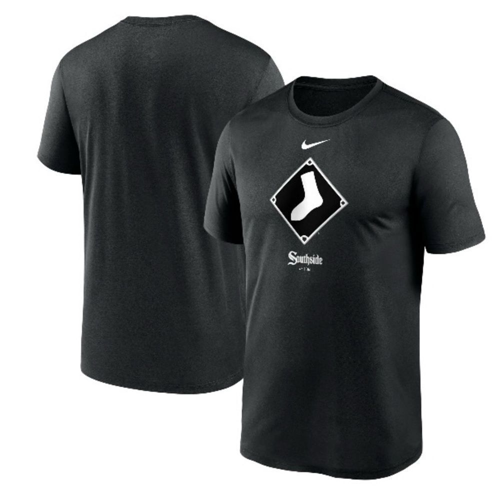 NEW Nike Chicago White Sox T-Shirt Men's Size L Dri Fit Black City Connect 2025